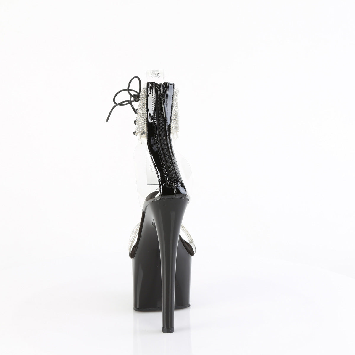 PASSION-727RS Pleaser Clear/Black Sexy Platform Shoes (Sexy Shoes)