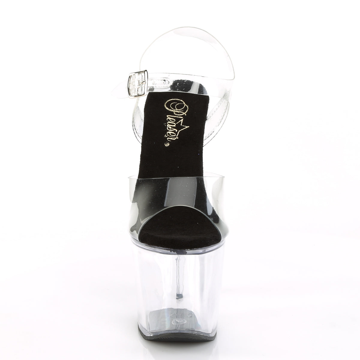 RADIANT-708 Pleaser Clear/Black Sexy Platform Shoes (Sexy Shoes)