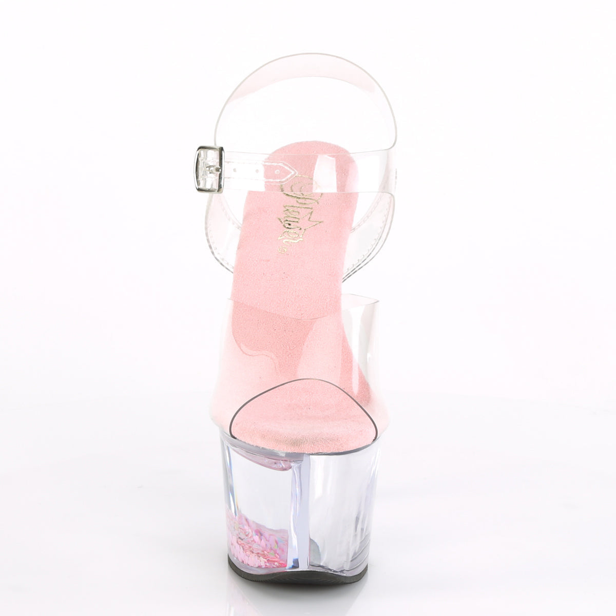 SKY-308WHG Pleaser Clear/Baby Pink Sexy Platform Shoes (Sexy Shoes)