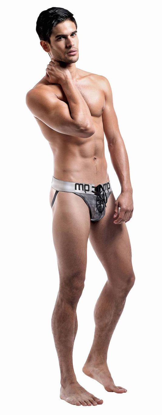 mp396217 malepower lace up jock grey