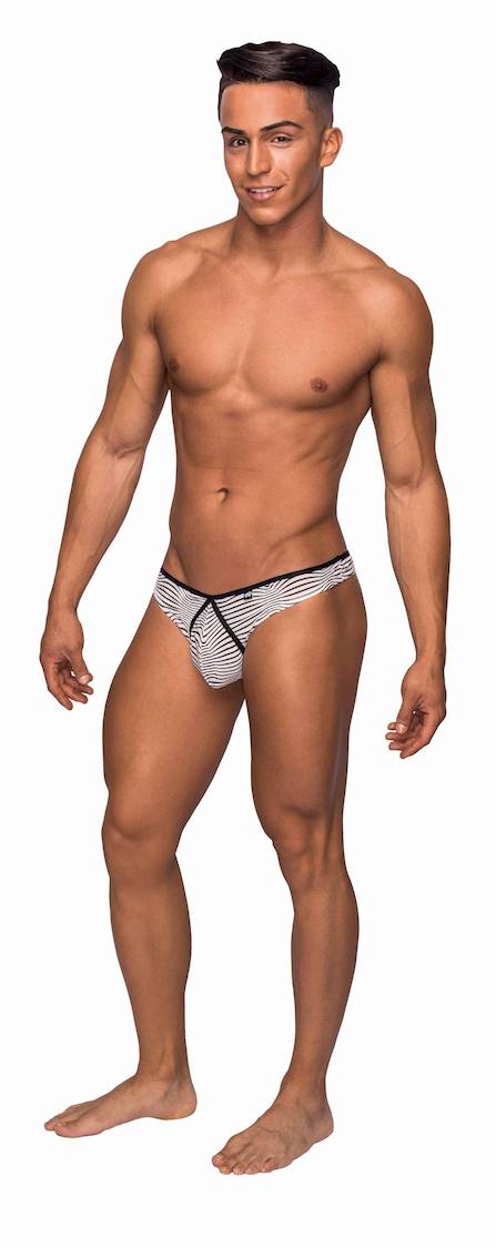 mp461234 malepower mini thong black white