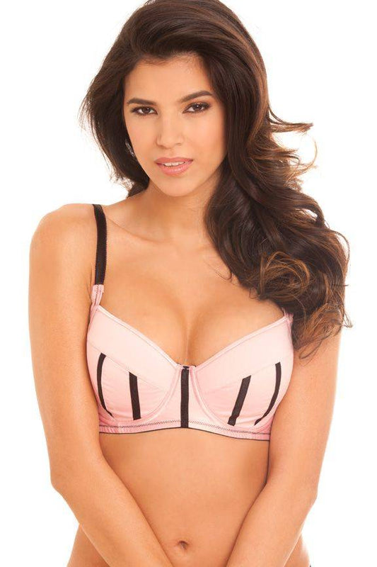 B2005 Rene Bedroom Lingerie Bombshell Balconette Bra - Rose