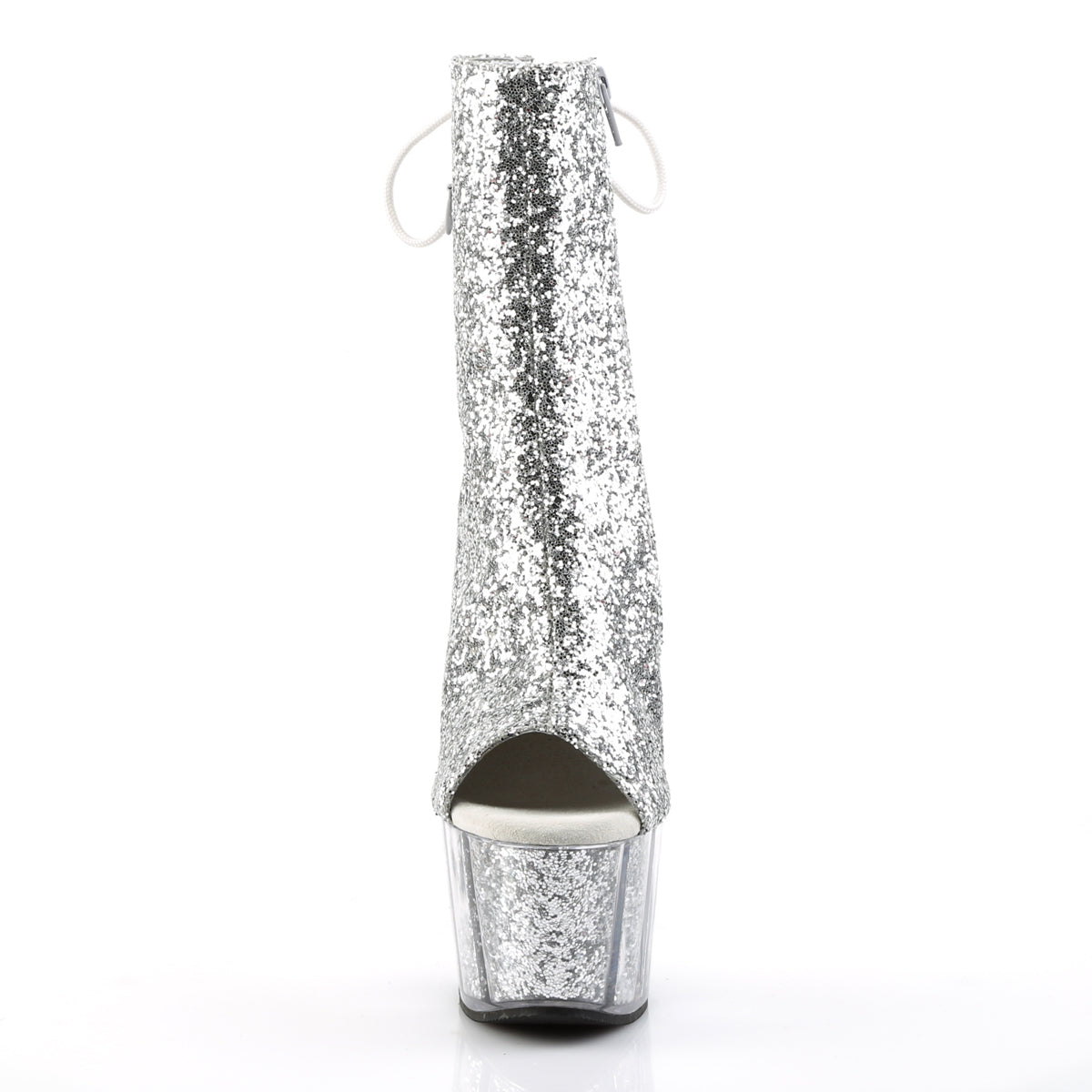 ADORE-1018G Pleaser Silver Glitter/Silver Glitter Platform Shoes (Sexy Shoes)