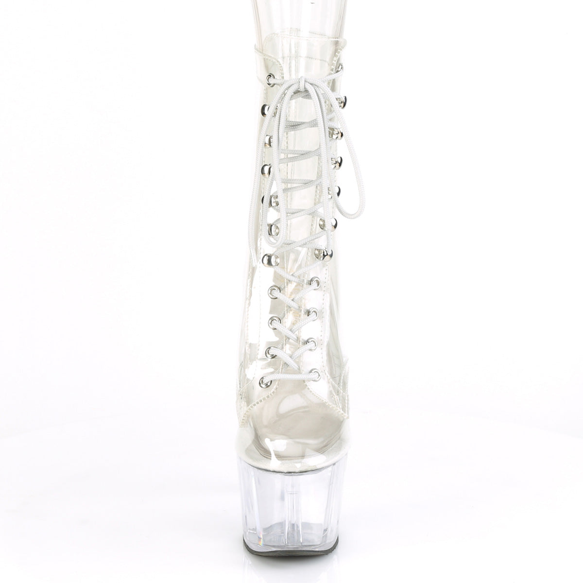 ADORE-1020C Pleaser Clear Transparent Platform Shoes (Sexy Ankle Boots)