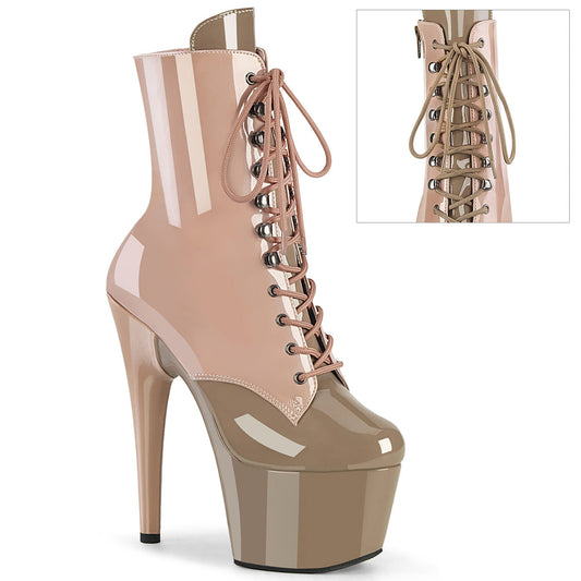 ADORE-1020DC Pleaser Dusty Pink-Sand Patent Platform Shoes (Sexy Shoes)