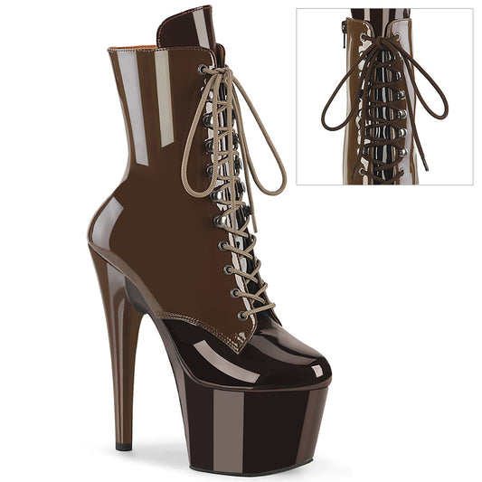 ADORE-1020DC Pleaser Mocha-Coffee Patent Platform Shoes (Sexy Shoes)