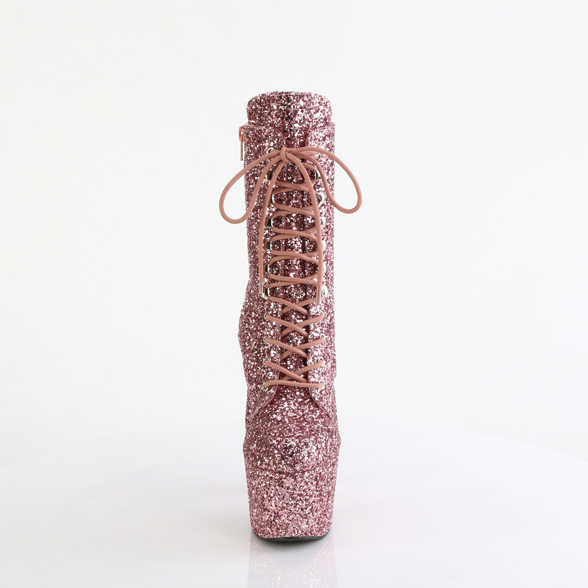 ADORE-1020GWR Pleaser Rose Gold Glitter/Rose Gold Glitter Platform Shoes (Sexy Shoes)