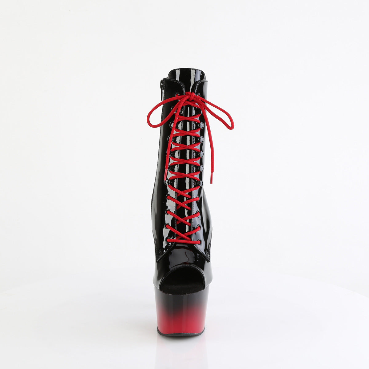 ADORE-1021BR-H Pleaser Black Patent-Red Platform Shoes (Sexy Shoes)