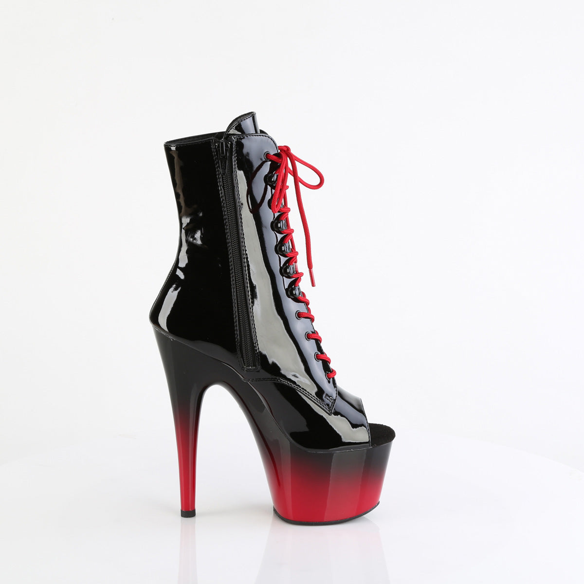 ADORE-1021BR-H Pleaser Black Patent-Red Platform Shoes (Sexy Shoes)