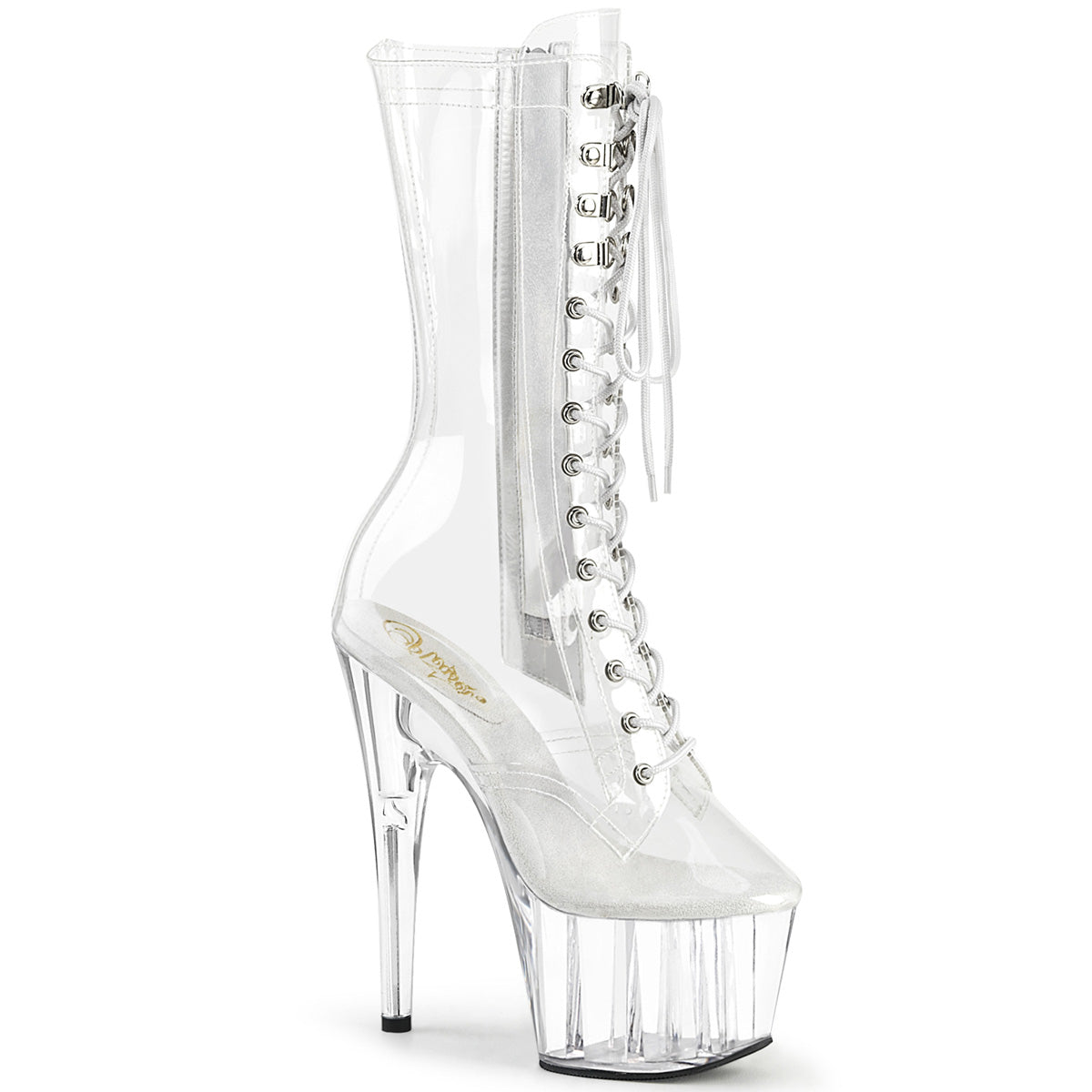 ADORE-1050C Strippers Heels Pleaser Platforms (Exotic Dancing) Clr/Clr