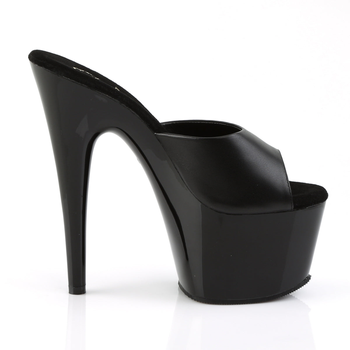 ADORE-701 Pleaser Black Leather/ Black Platform Shoes (Sexy Shoes)