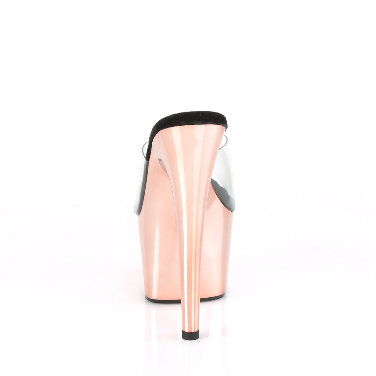 ADORE-701 Pleaser Clear/Rose Gold Chrome Platform Shoes (Sexy Shoes)