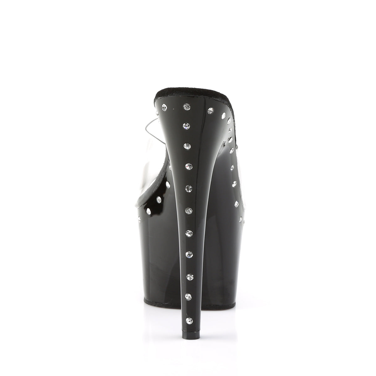 ADORE-701LS Pleaser Clear/Black Platform Shoes (Sexy Shoes)