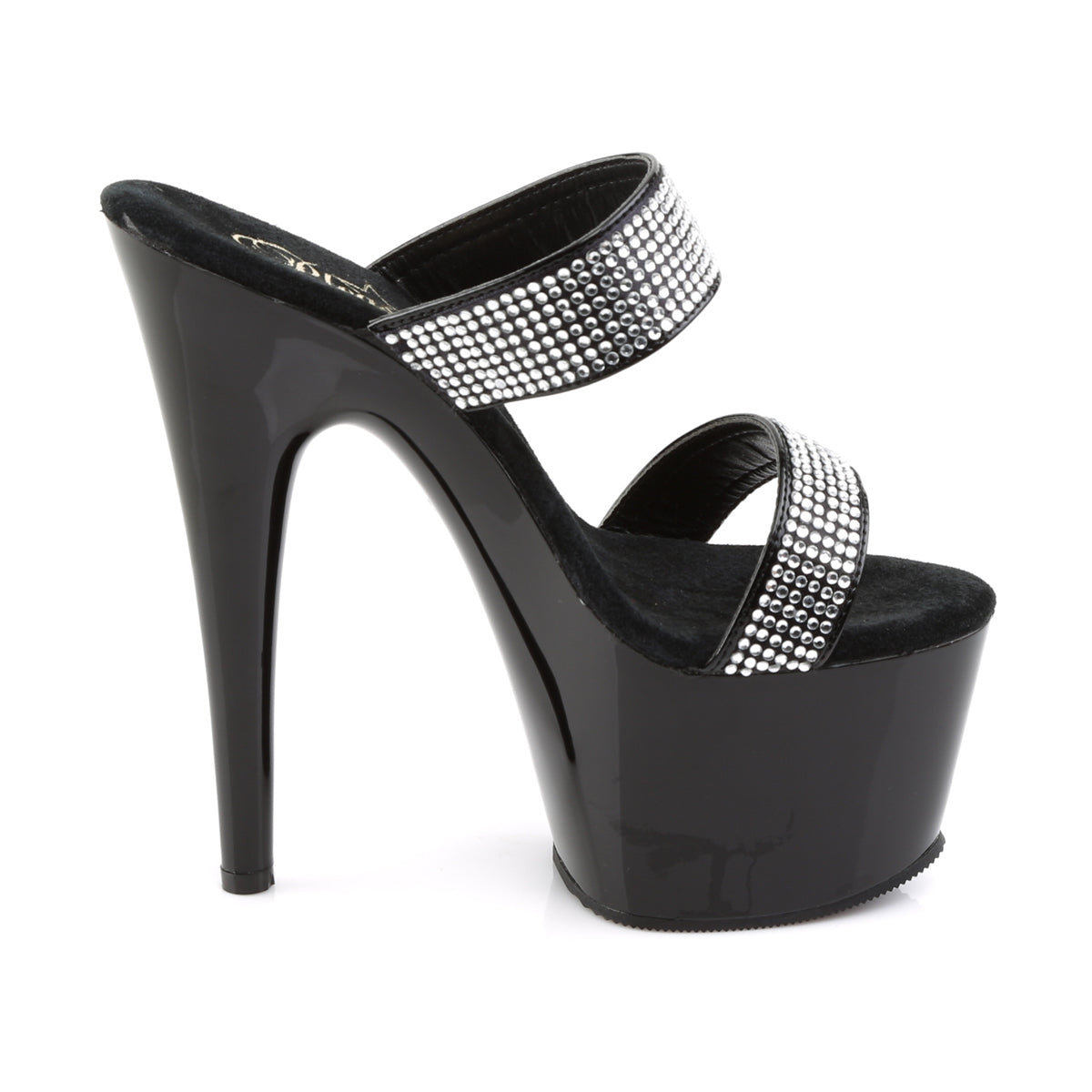 ADORE-702-2 Pleaser Black Platform Shoes (Sexy Shoes)