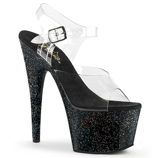 ADORE-708MG Strippers Heels Pleaser Platforms (Exotic Dancing) Clr/Blk