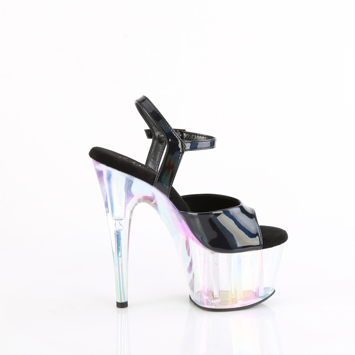 ADORE-709HT Pleaser Black Holo/Holo Tinted Platform Shoes (Sexy Shoes)