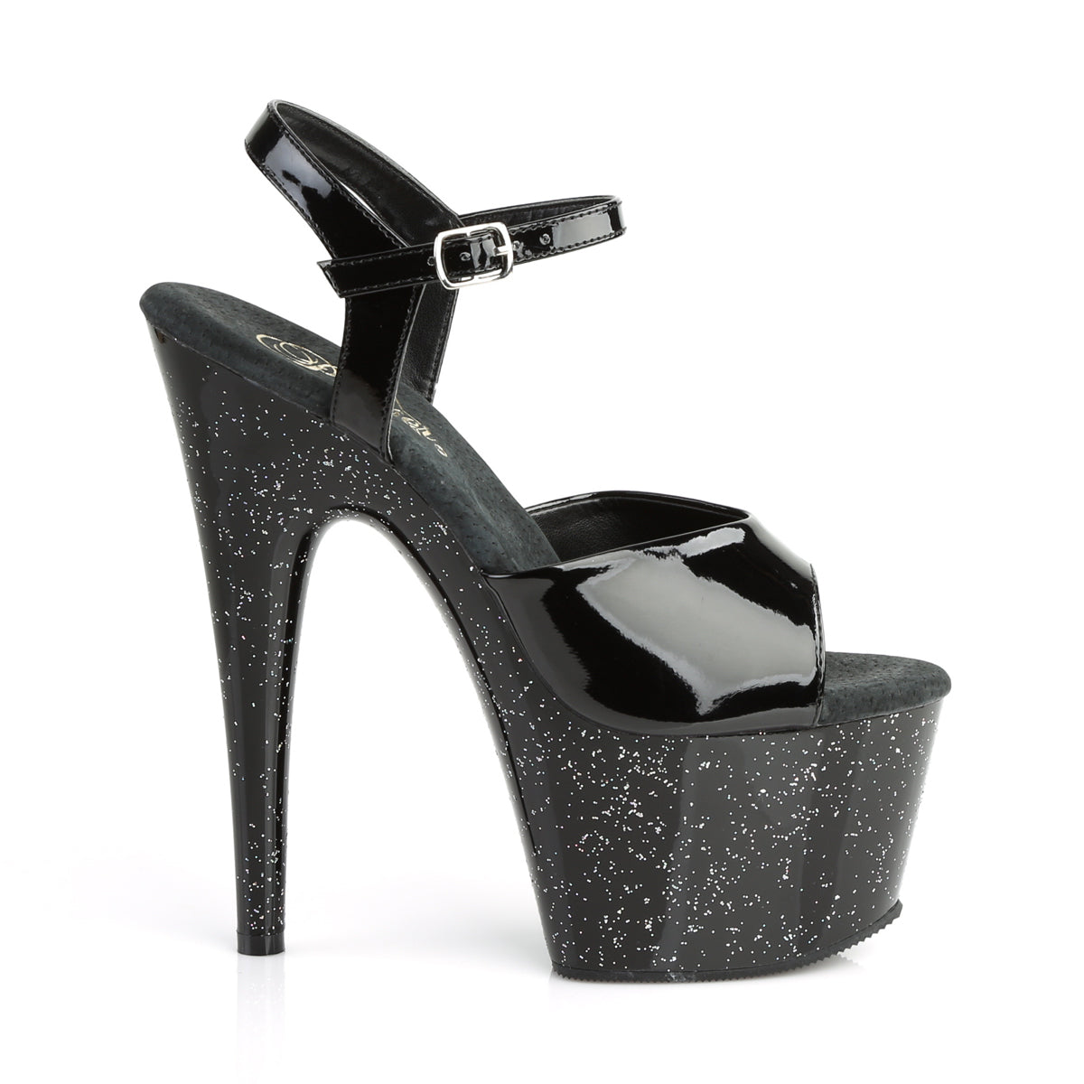 ADORE-709MG Pleaser Black Patent Platform Shoes (Sexy Shoes)