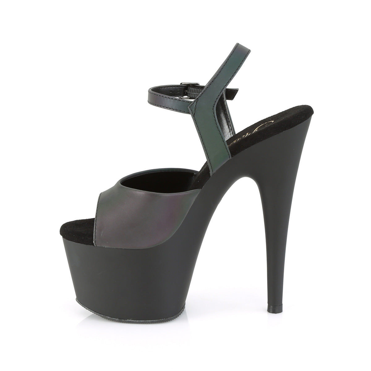 ADORE-709REFL Pleaser Green Multi Reflective/Black Matte Platform Shoes (Sexy Shoes)