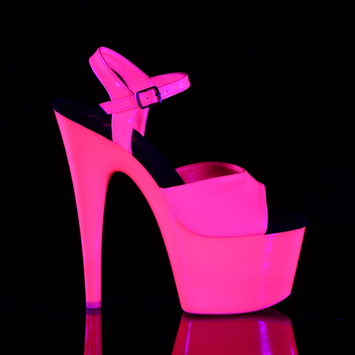 ADORE-709UV Pleaser Neon H Pink Patent/Neon H Pink Platform Shoes (Sexy Shoes)