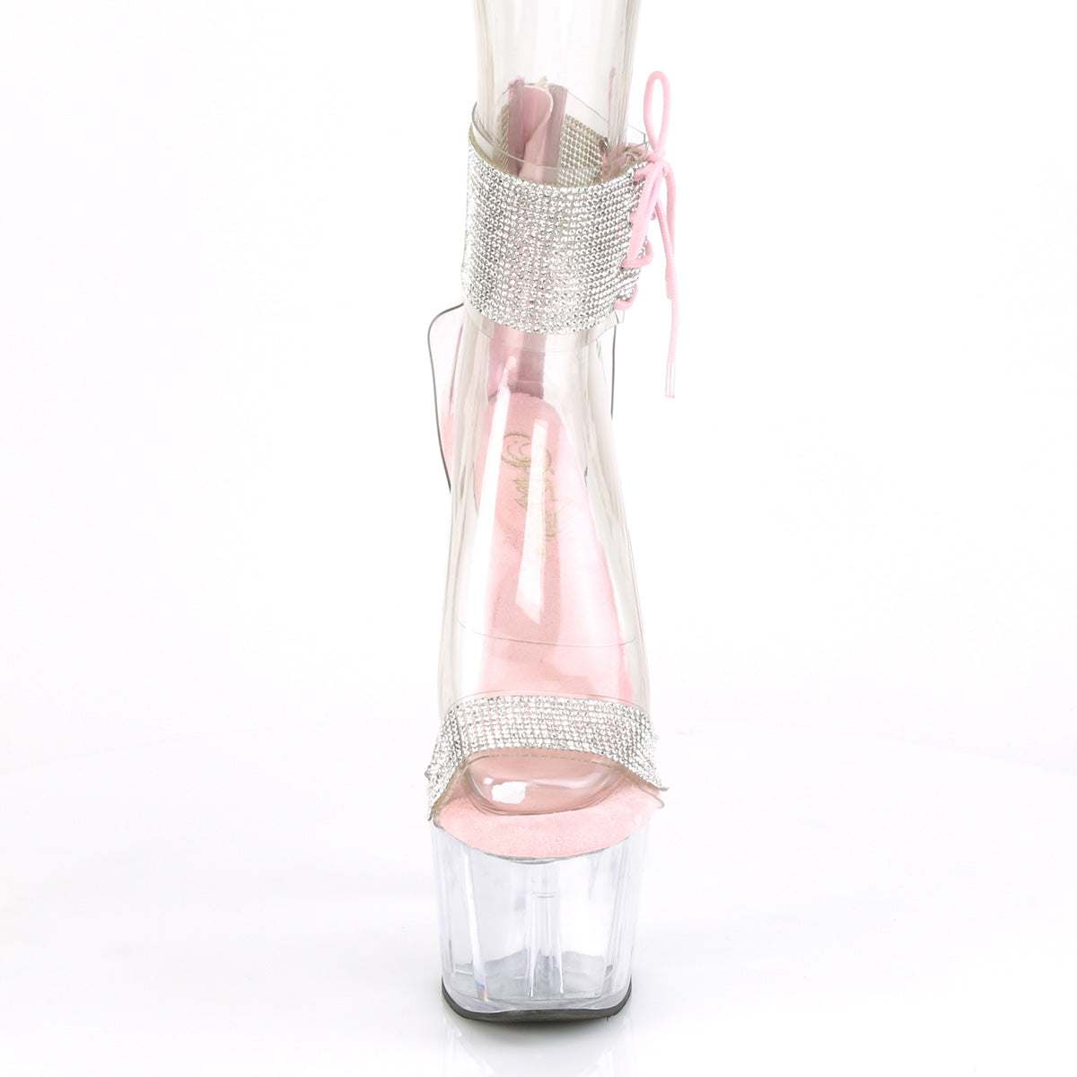 ADORE-727RS Pleaser Clear-B Pink/Clear Platform Shoes (Sexy Shoes)