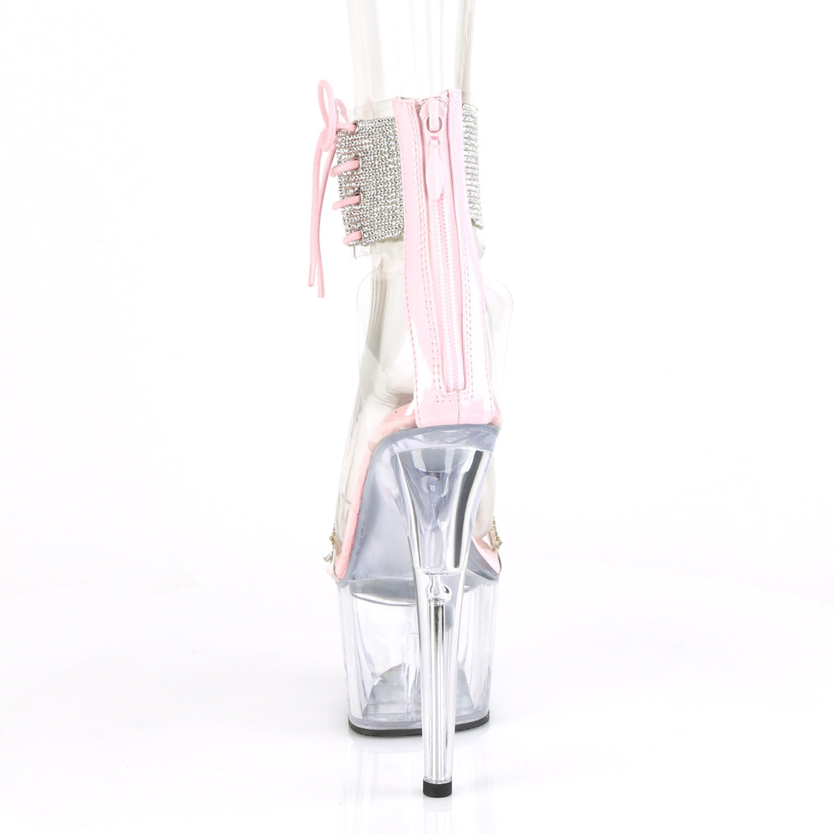 ADORE-727RS Pleaser Clear-B Pink/Clear Platform Shoes (Sexy Shoes)