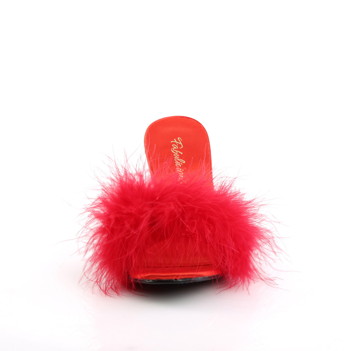 AMOUR-03 Fabulicious Red Pu-Fur Shoes (Sexy Shoes)