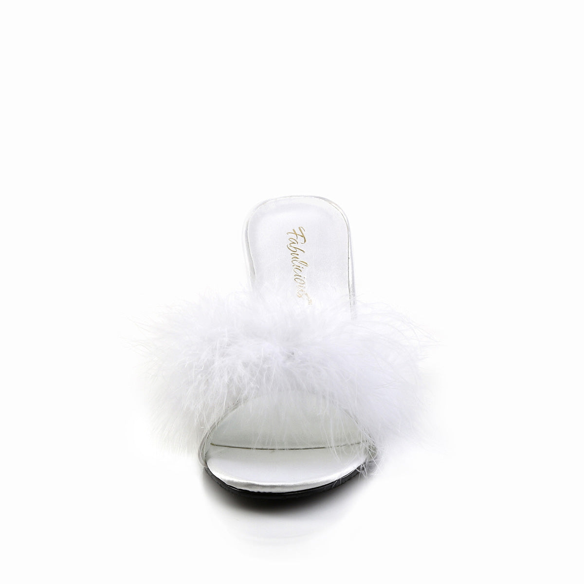 AMOUR-03 Fabulicious White Pu-Fur Shoes (Sexy Shoes)