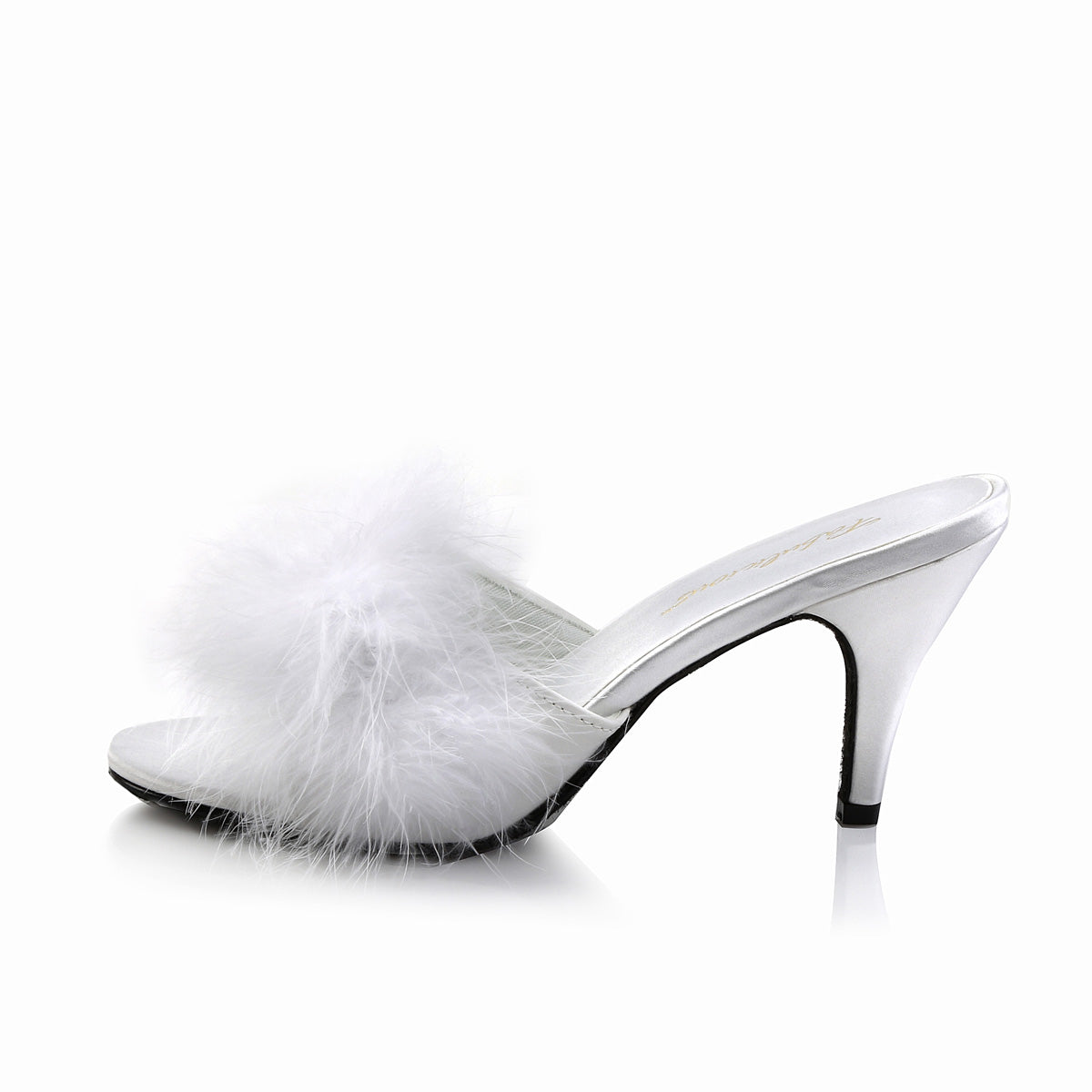 AMOUR-03 Fabulicious White Pu-Fur Shoes (Sexy Shoes)