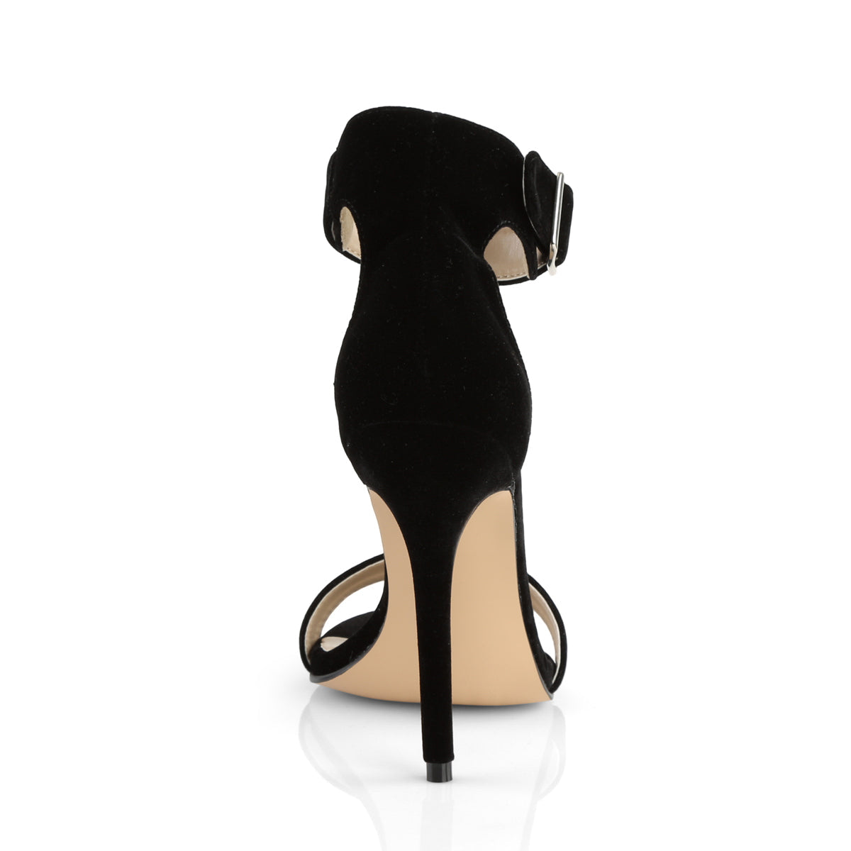 AMUSE-10 Pleaser Black Velvet Single Sole Shoes (Sexy Shoes)