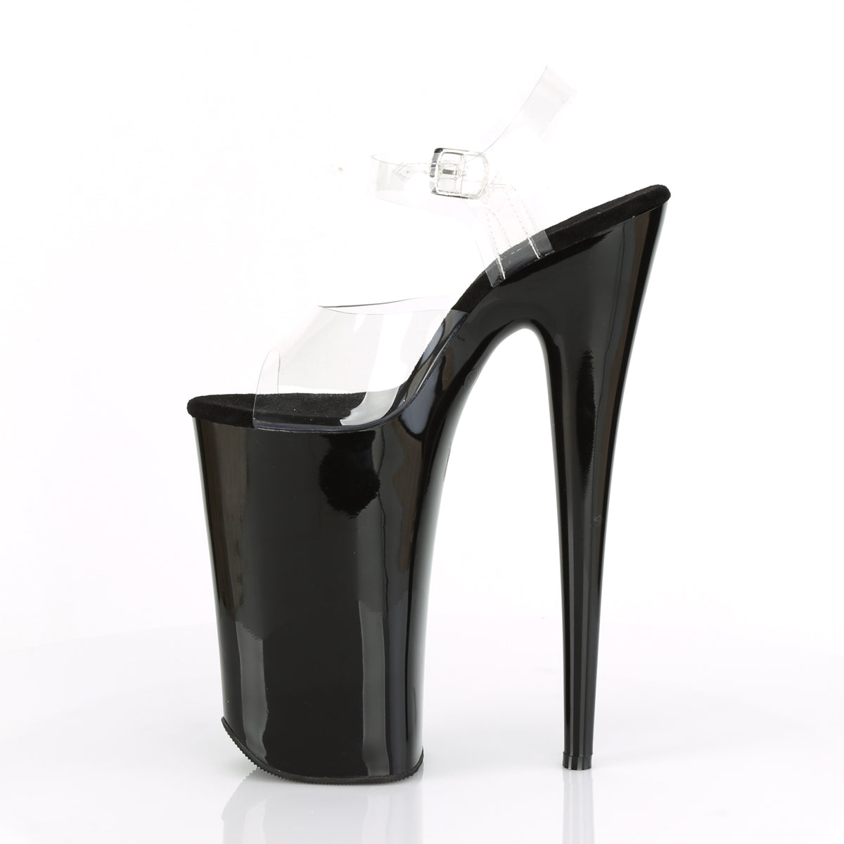 BEYOND-008 Pleaser Clear/Black Platform Shoes (Sexy Shoes)