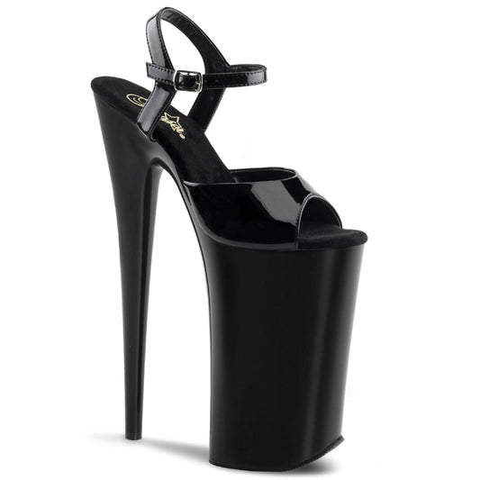 BEYOND-009 Strippers Heels Pleaser Platforms (Exotic Dancing) Blk/Blk