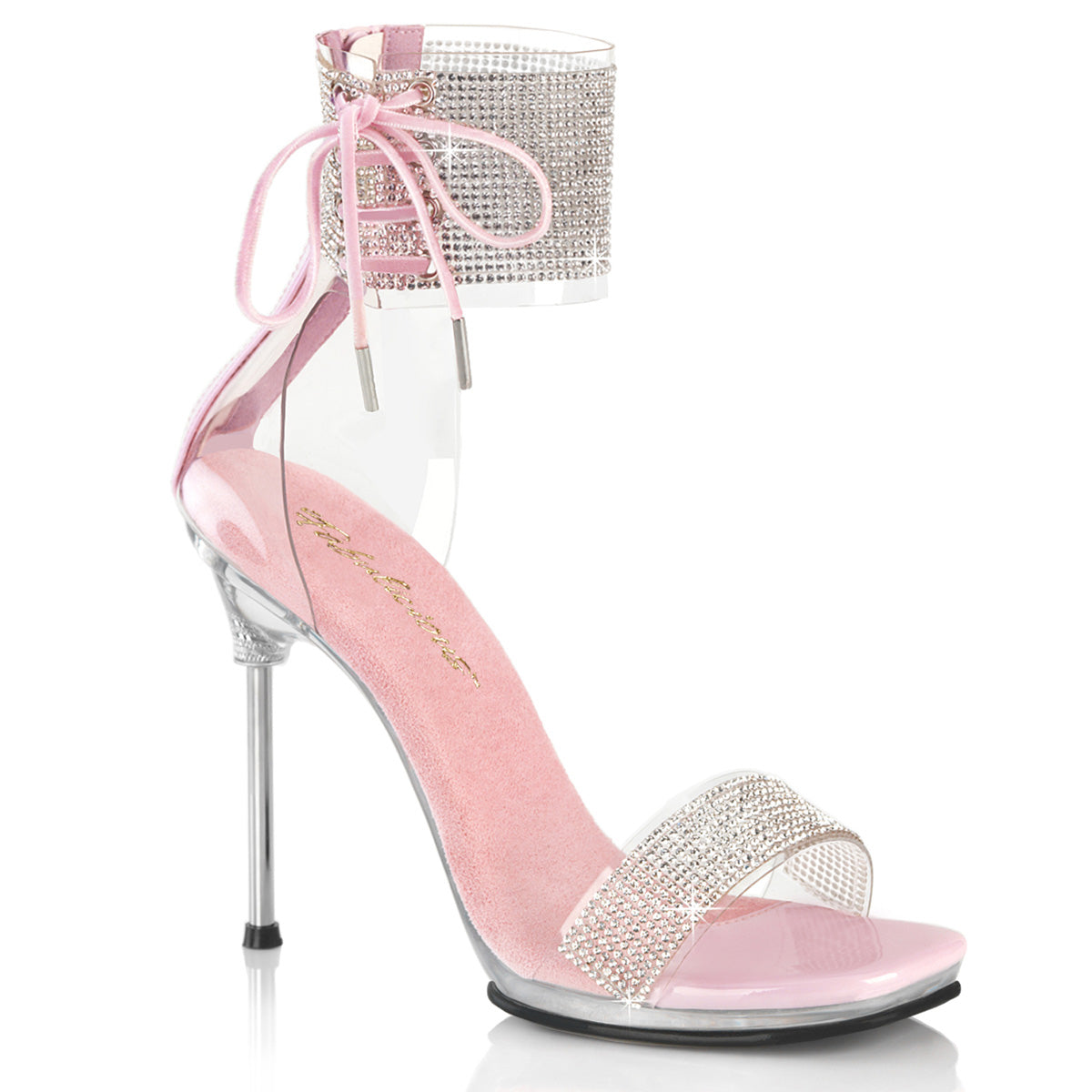 CHIC-47 Fabulicious Clear-B Pink/Clear Shoes (Sexy Shoes)