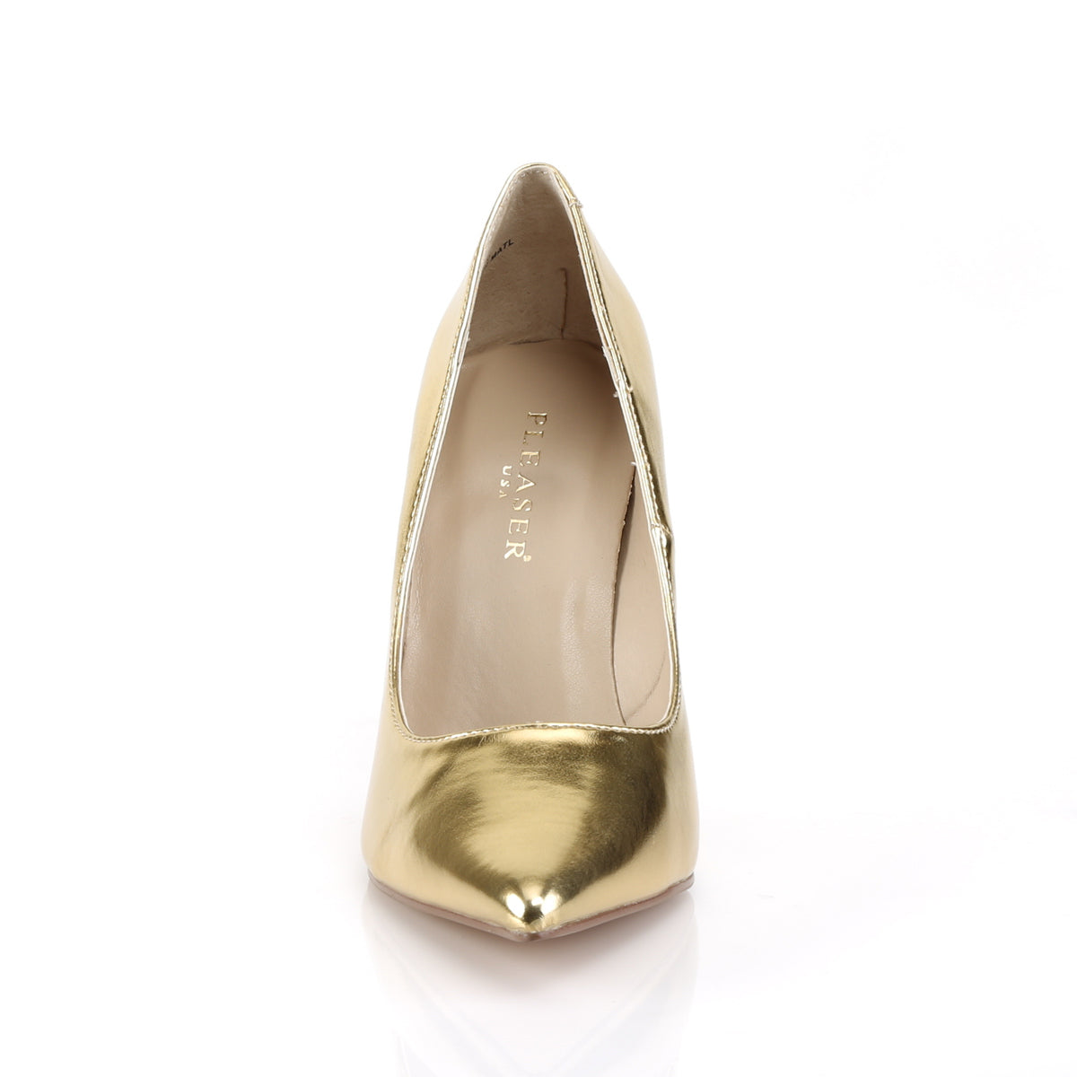 CLASSIQUE-20 Pleaser Gold Met Pu Single Sole Shoes (Sexy Shoes)