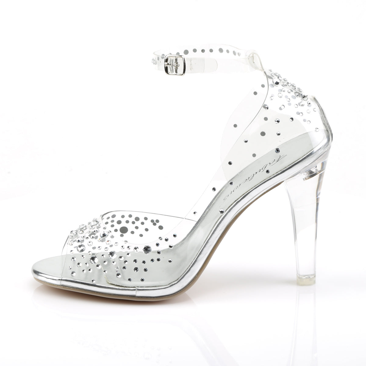 CLEARLY-430RS Fabulicious Clear Lucite Shoes (posing comp heels)