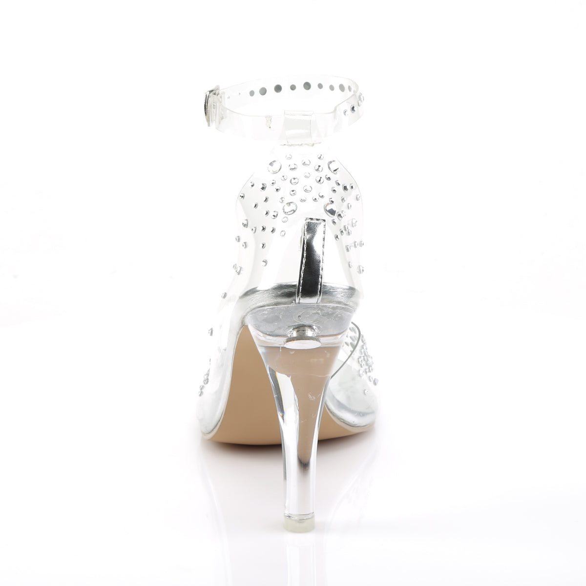 CLEARLY-430RS Fabulicious Clear Lucite Shoes (posing comp heels)