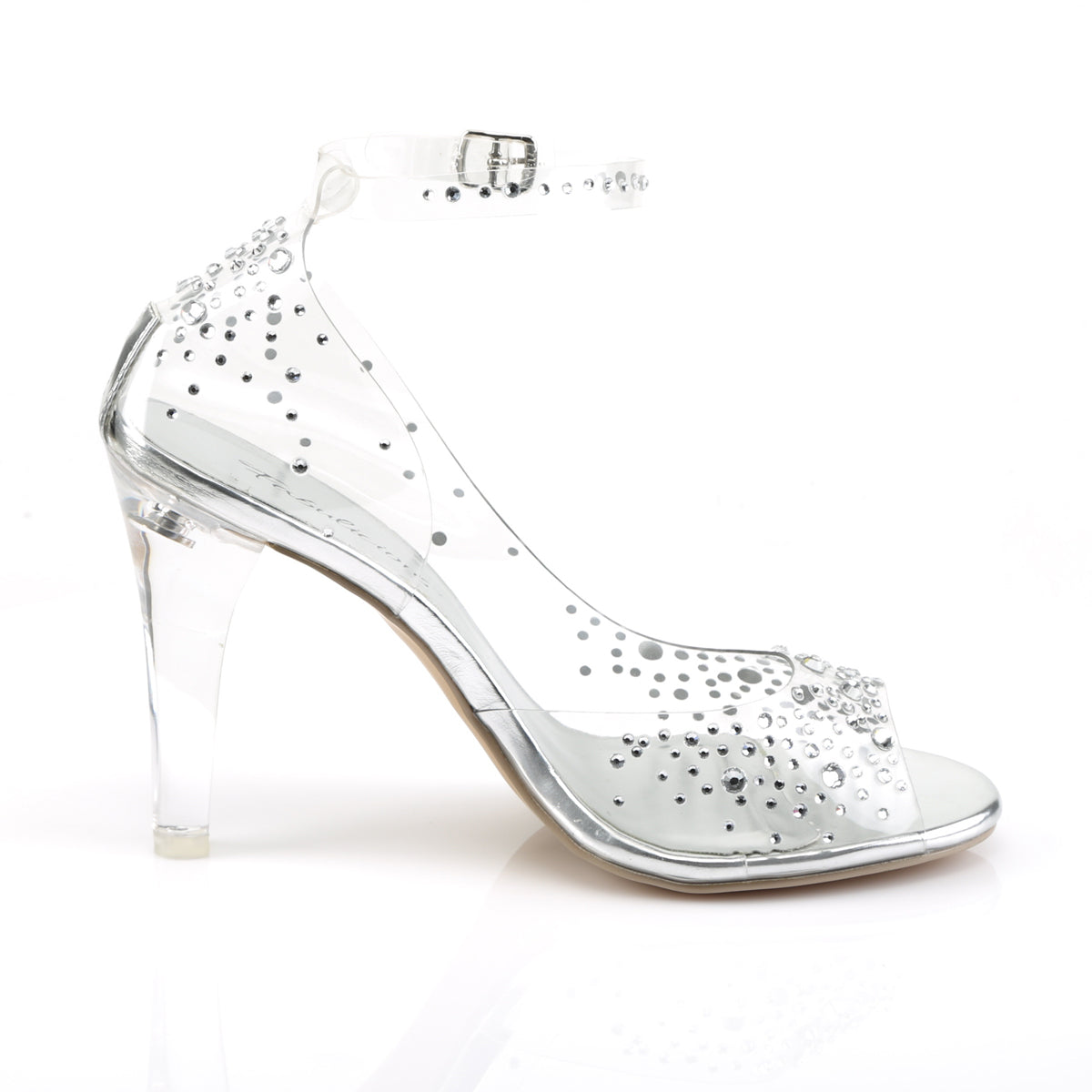 CLEARLY-430RS Fabulicious Clear Lucite Shoes (posing comp heels)