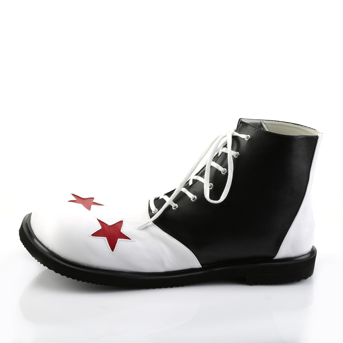 CLOWN-02 Cosplay Funtasma Men's Shoes Black-White Pu