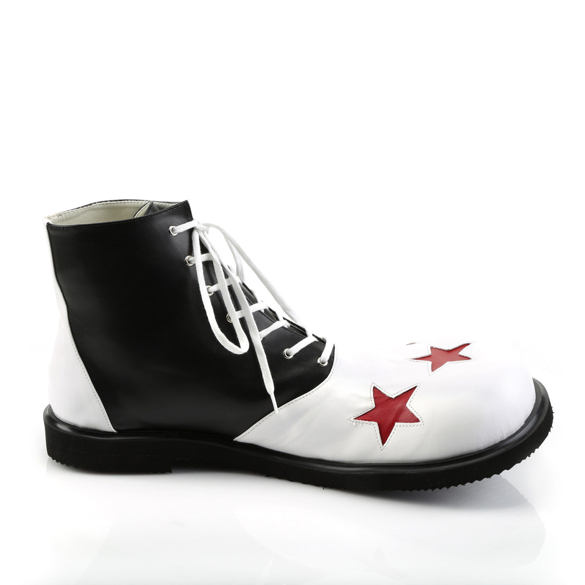 CLOWN-02 Cosplay Funtasma Men's Shoes Black-White Pu