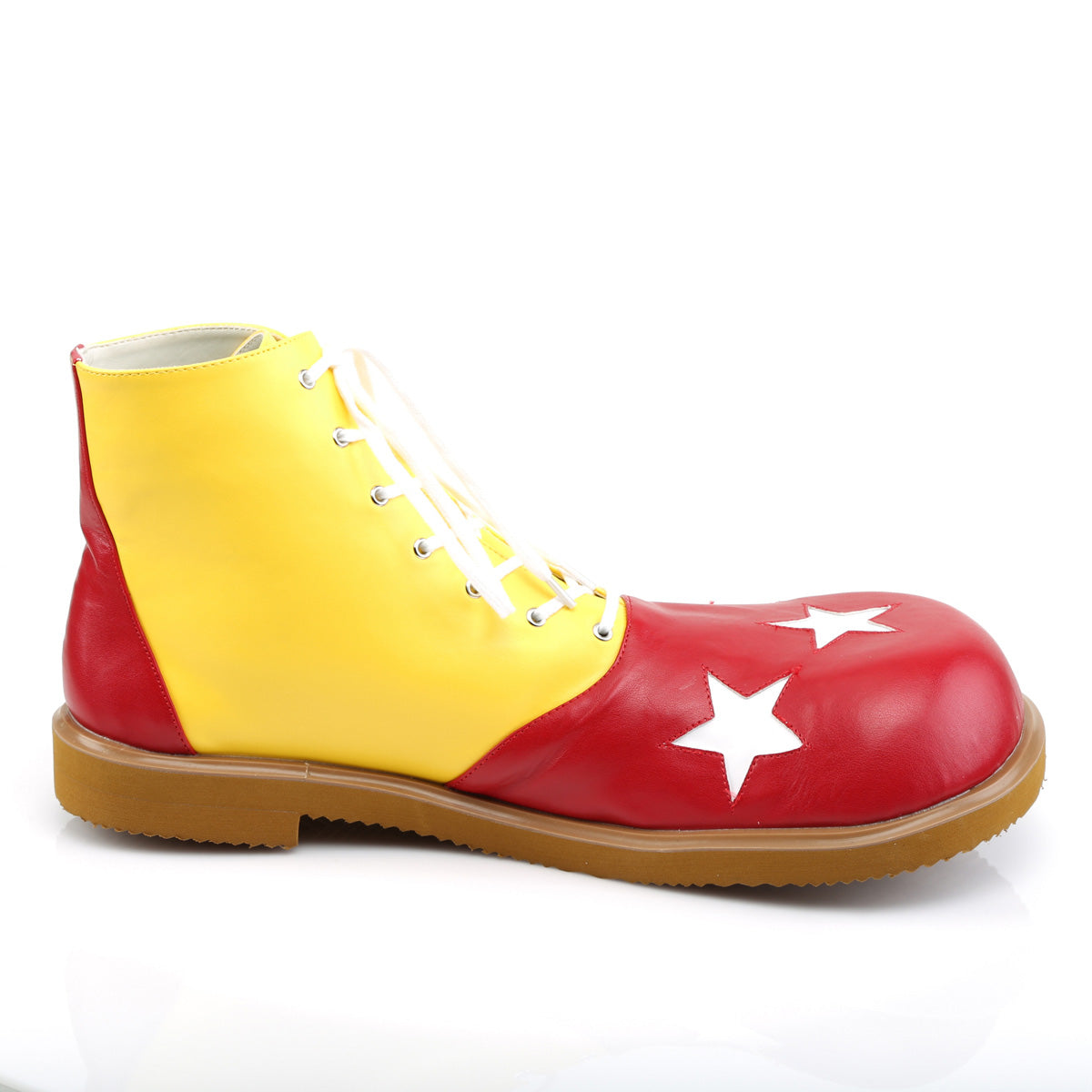 CLOWN-02 Cosplay Funtasma Men's Shoes Yellow-Red Pu