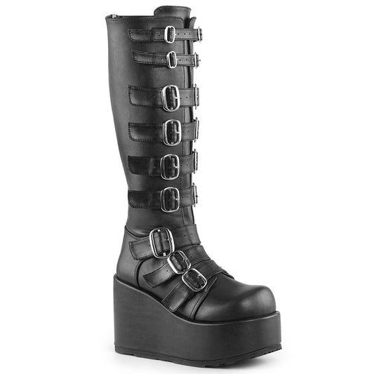 CONCORD-108 Alternative Footwear Demonia Women's Mid-Calf & Knee High Boots Blk Vegan Leather