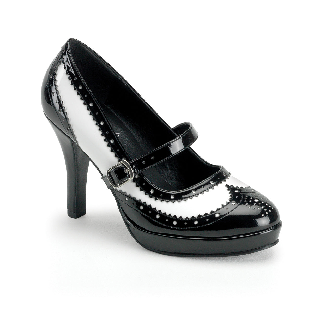 CONTESSA-06 Fancy Dress Costume Funtasma Women's Shoes Blk-Wht Pat