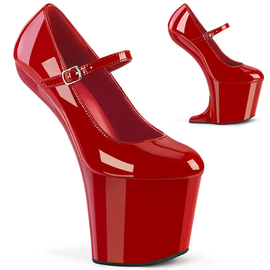 CRAZE-880 Pleaser Red Patent/Red Platform Shoes (Sexy Shoes)