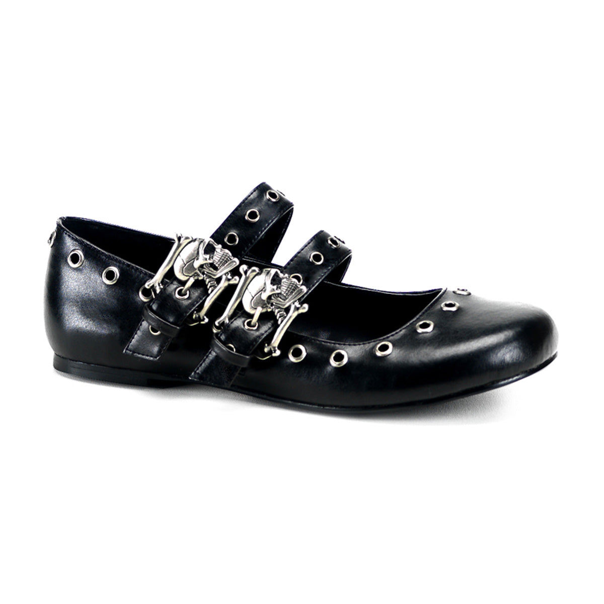 DAISY-03 Alternative Footwear Demonia Women's Flats Blk Vegan Leather