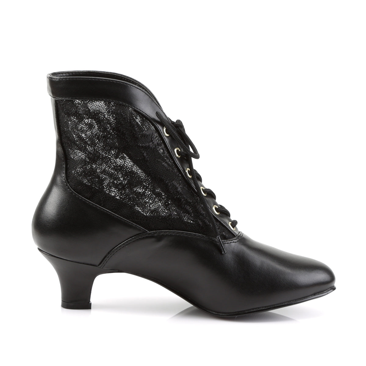 DAME-05 Funtasma Black Pu-Lace Women's Boots (Sexy Shoes)