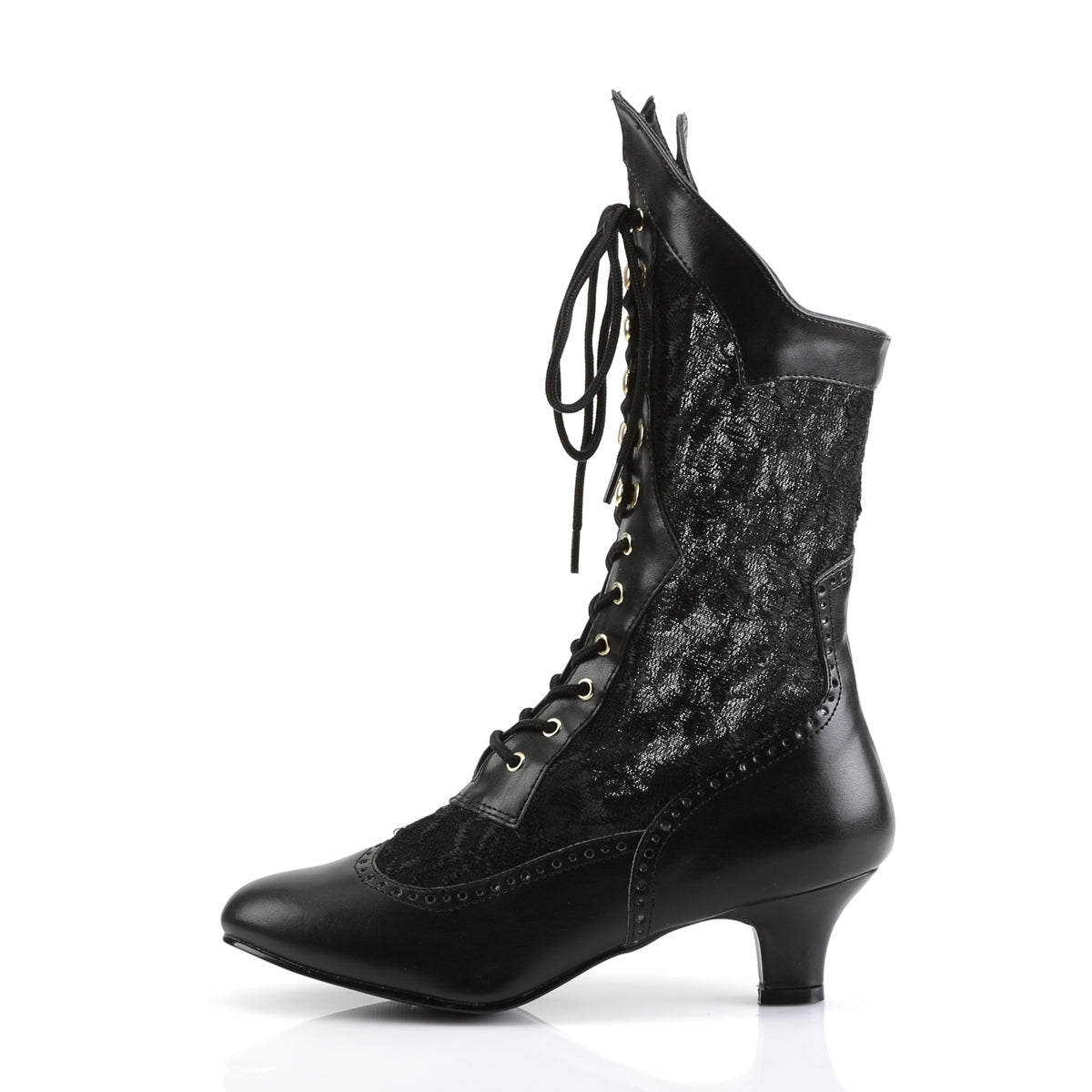 DAME-115 Funtasma Black Pu-Lace Women's Boots (Sexy Shoes)