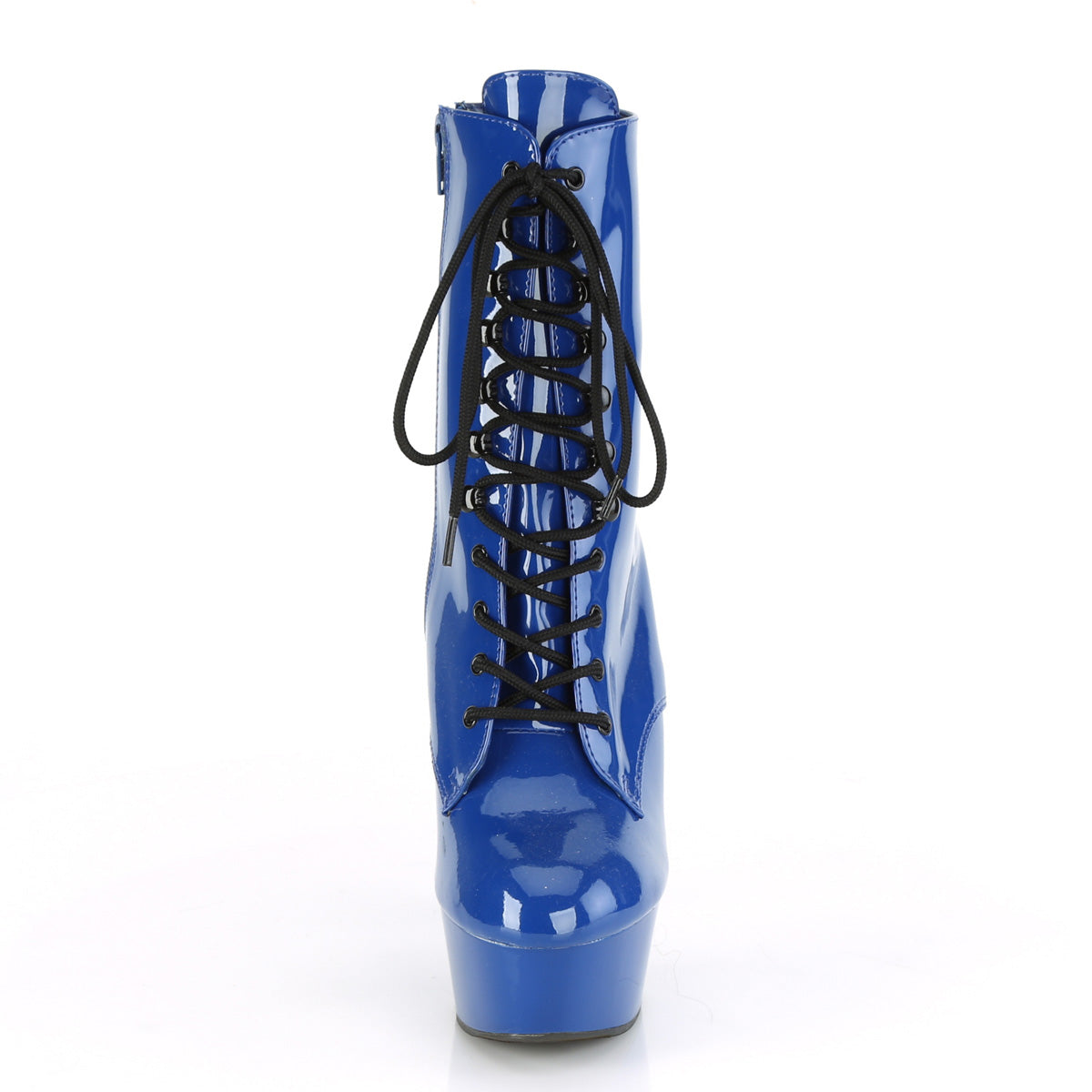 DELIGHT-1020 Pleaser Royal Blue Patent/Royal Blue Platform Shoes (Sexy Ankle Boots)