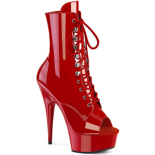 DELIGHT-1021 Pleaser Red Patent/Red Platform Shoes (Sexy Shoes)