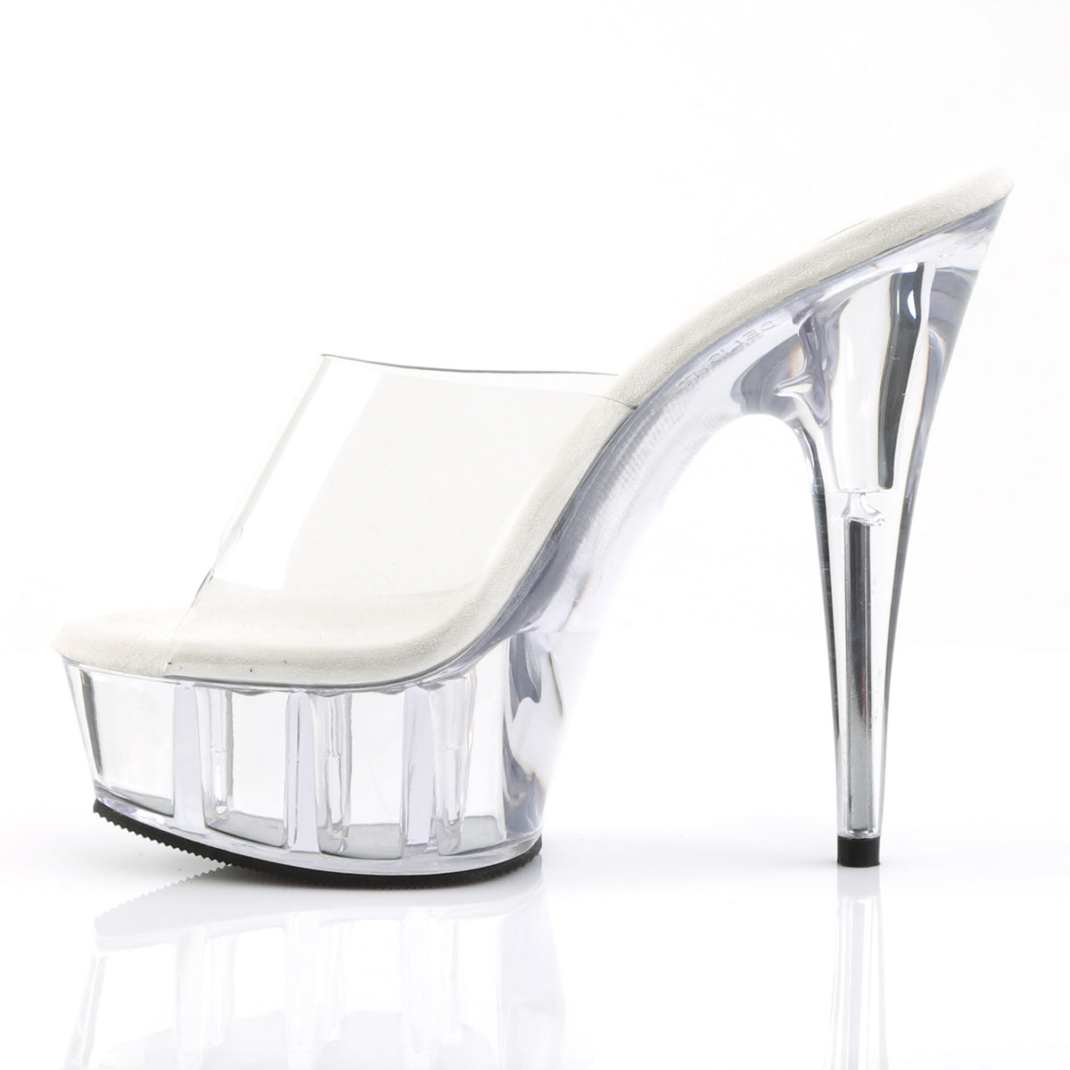 DELIGHT-601 Pleaser Clear Transparent Platform Shoes (Sexy Shoes)