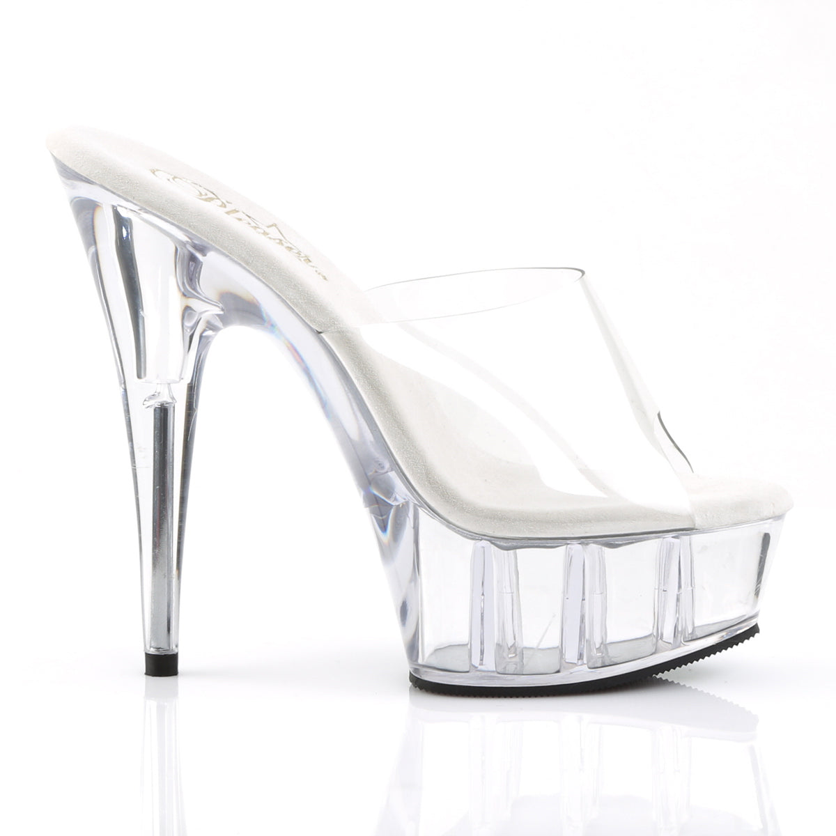 DELIGHT-601 Pleaser Clear Transparent Platform Shoes (Sexy Shoes)