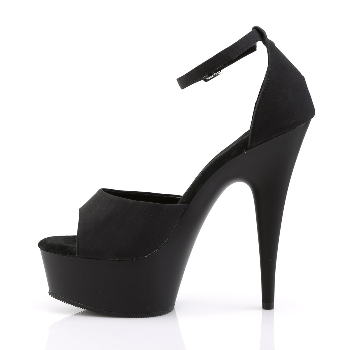 DELIGHT-618PS Pleaser Black Potosoie/ Black Matte Platform Shoes (Sexy Shoes)